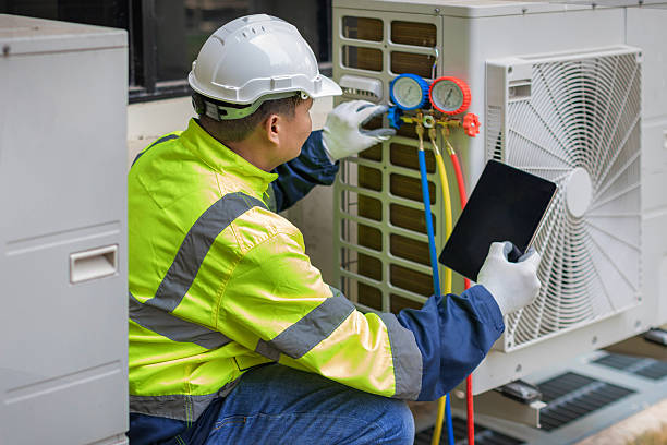Professional Air Conditioning Repair technician working in Cameron, WI